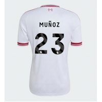 Camisa de Futebol Liverpool Victor Munoz #23 Equipamento Secundário 2026-27 Manga Curta